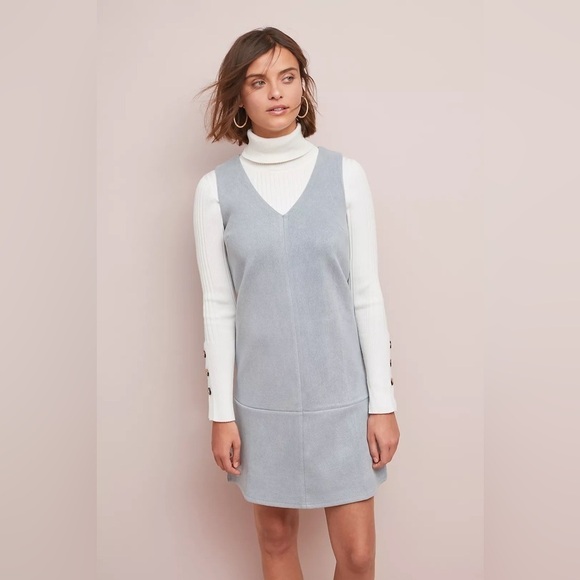 ANTHROPOLOGIE Elizabeth Crosby Princeps Chic Shift VNeck Tank Top Dress - Picture 2 of 12